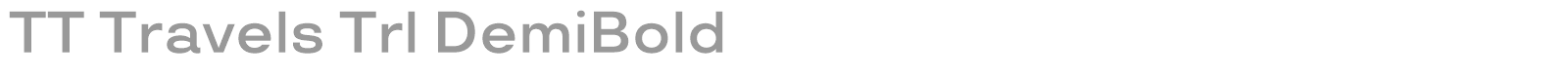 TT Travels font preview
